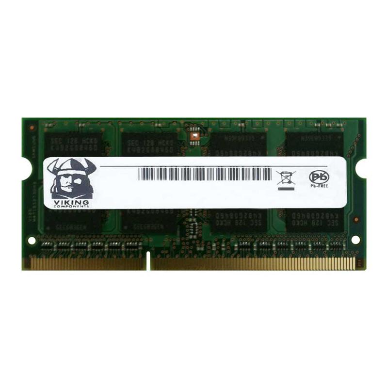 VR7PU287258FBE Viking 1GB PC3-10600 DDR3-1333MHz ECC Unbuffered CL9 204-Pin SoDimm Single Rank Memory Module