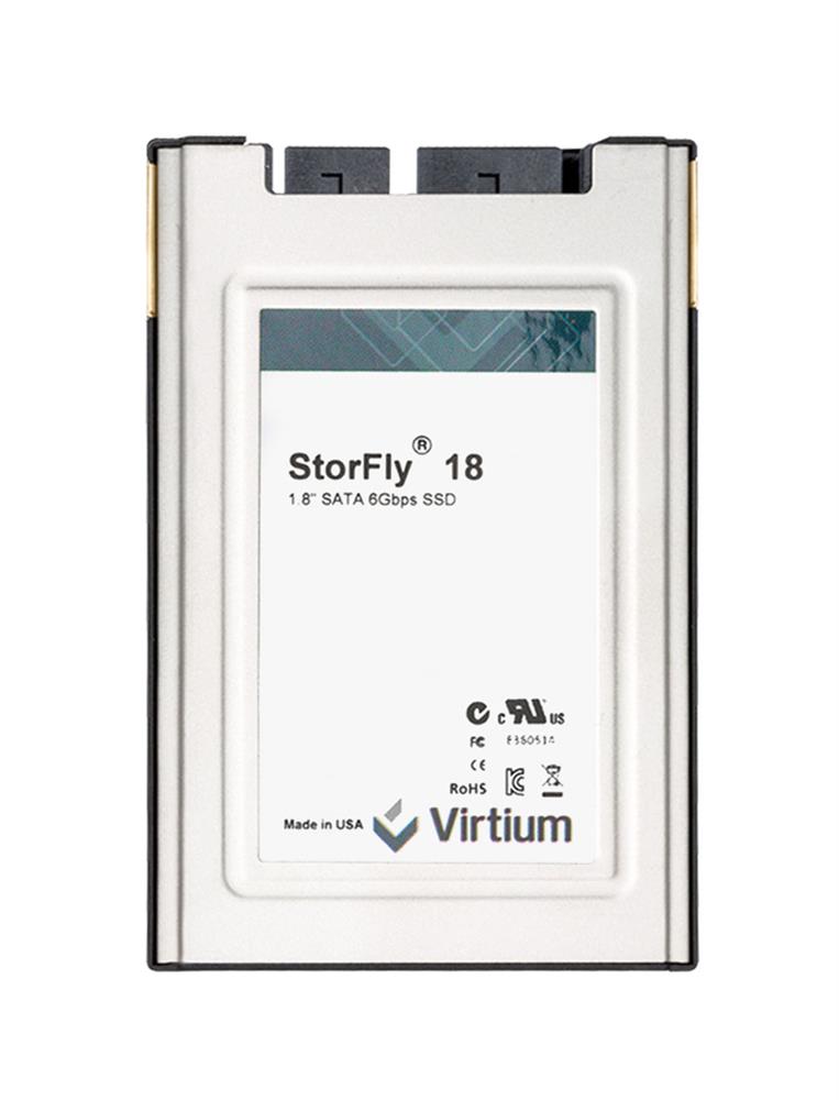 VSFB18CI256G-100 Virtium StorFly 18 Series 256GB MLC SATA 6Gbps 1.8-inch Internal Solid State Drive (SSD) (Industrial Grade)