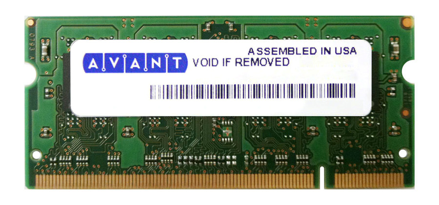 AVK6428U61E4533FX-AP Avant 1GB PC2-4200 DDR2-533MHz non-ECC Unbuffered CL4 200-Pin SoDimm Memory Module