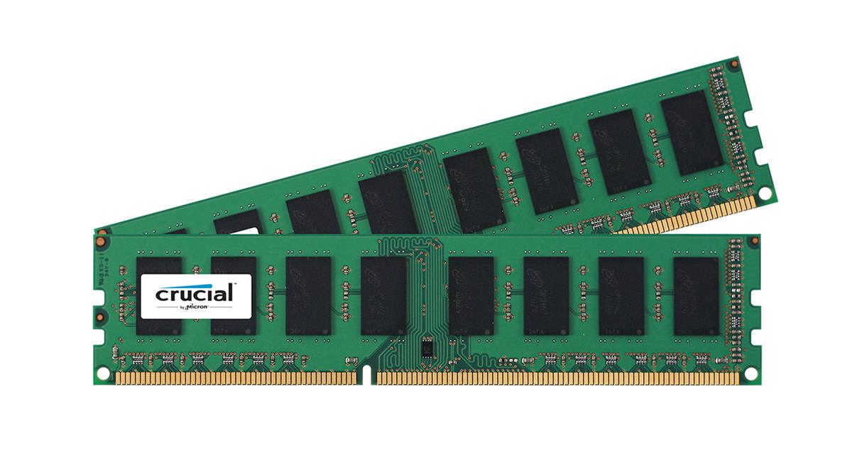 CT2315997 Crucial 4GB Kit (2 X 2GB) PC3-10600 DDR3-1333MHz non-ECC Unbuffered CL9 240-Pin DIMM 1.35V Low Voltage Memory for Dell Inspiron 620 Desktop