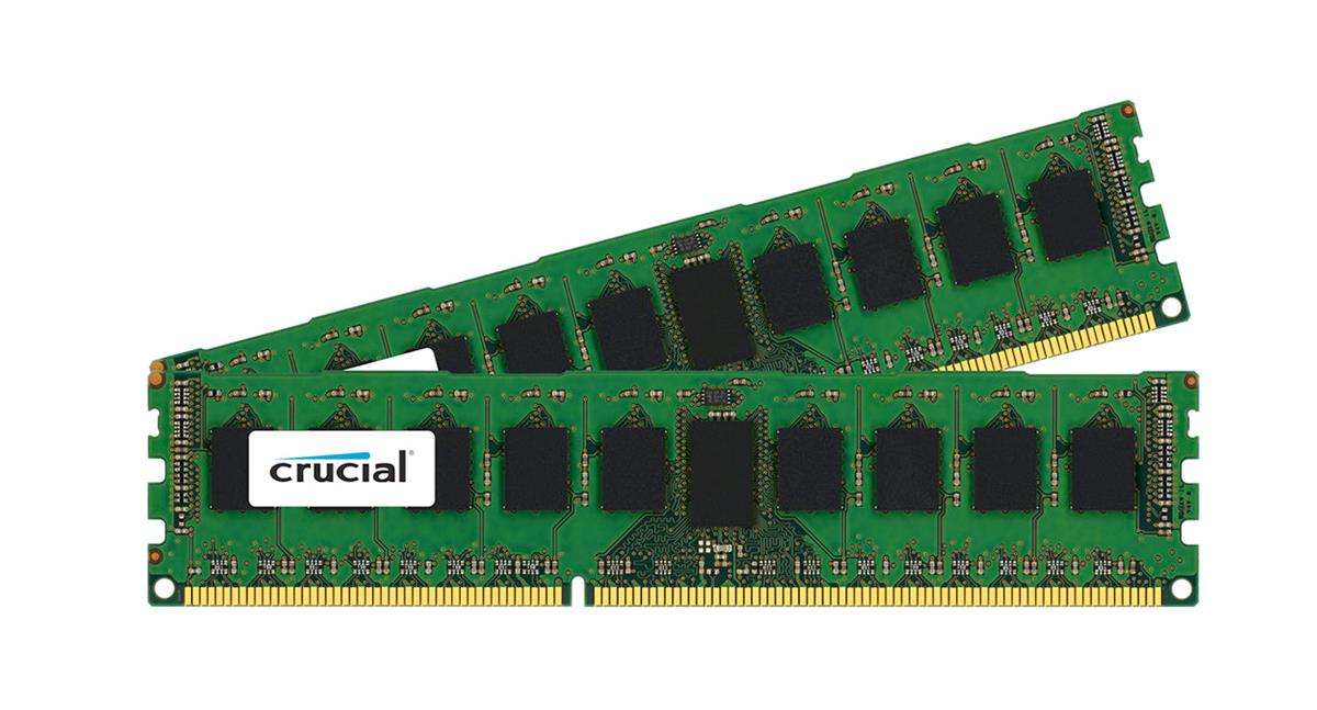 CT2721238 Crucial 4GB Kit (2 X 2GB) PC3-12800 DDR3-1600MHz ECC Registered CL11 240-Pin DIMM 1.35V Low Voltage Single Rank Memory for IBM System x iDataPlex dx360 M2 Server