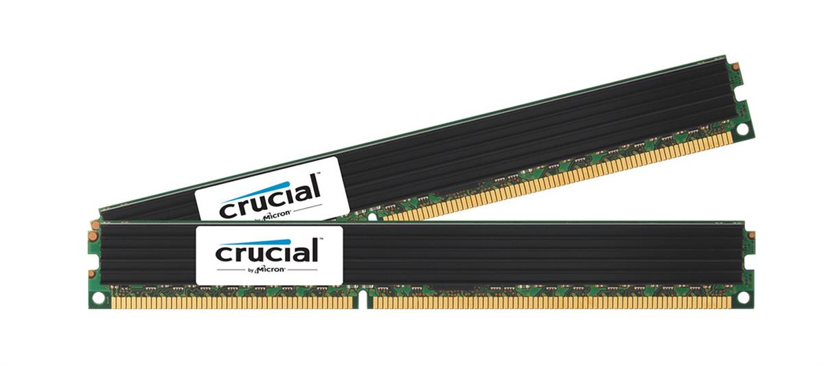 CT2883901 Crucial 16GB Kit (2 X 8GB) PC3-10600 DDR3-1333MHz ECC Registered CL9 240-Pin DIMM 1.35V Low Voltage Dual Rank Very Low Profile (VLP) Memory for HP ProLiant DL380p Gen8 Server