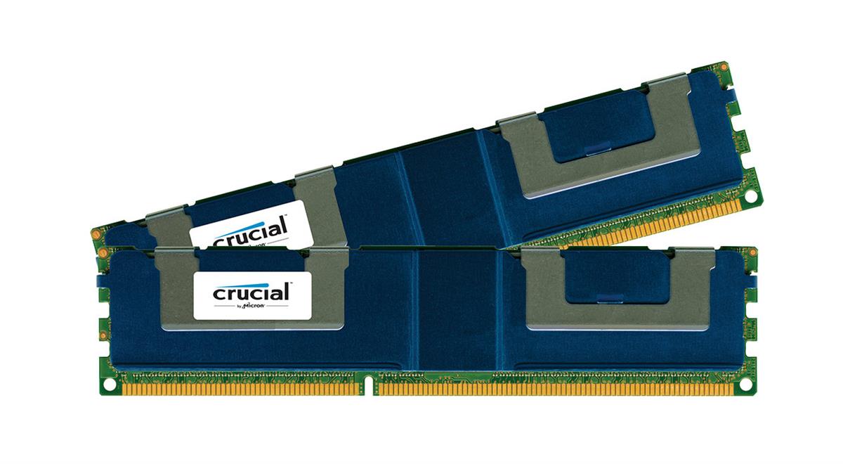CT2947761 Crucial 32GB Kit (2 X 16GB) PC3-10600 DDR3-1333MHz ECC Registered CL9 240-Pin Load Reduced DIMM 1.35V Low Voltage Quad Rank Memory for Dell PowerEdge R620 Server