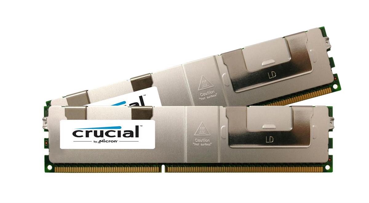 CT4889094 Crucial 64GB Kit (2 X 32GB) PC3-14900 DDR3-1866MHz ECC Registered CL13 240-Pin Load Reduced DIMM Quad Rank Memory for Asus Z9PE-D16