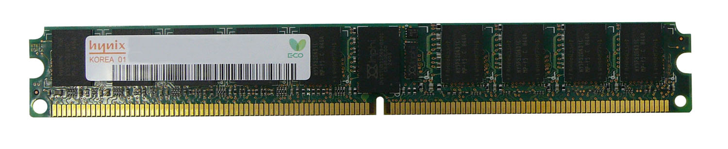 HYMP112P72CP8L-S6 Hynix 1GB PC2-6400 DDR2-800MHZ ECC Registered CL6 240-Pin DIMM Very Low Profile (VLP) Memory Module
