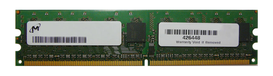 MT9HTF25672AZ-667 Micron 2GB PC2-5300 DDR2-667MHz ECC Unbuffered CL5 240-Pin DIMM Single Rank Memory Module