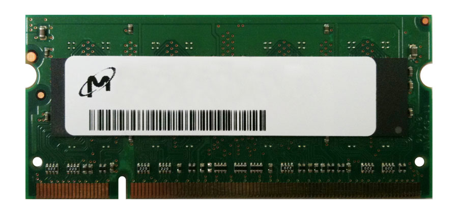 MT8HTF12864HY-800EZES Micron 1GB PC2-6400 DDR2-800MHz non-ECC Unbuffered CL6 200-Pin SoDimm Single Rank Memory Module