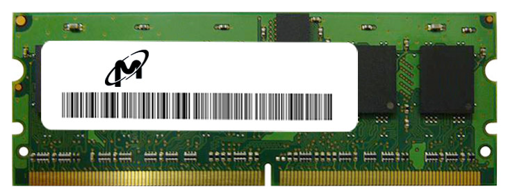 MT18HVS25672PKY-53EEZES Micron 2GB PC2-4200 DDR2-533MHz ECC Registered CL4 244-Pin Mini-DIMM Very Low Profile (VLP) Dual Rank Memory Module