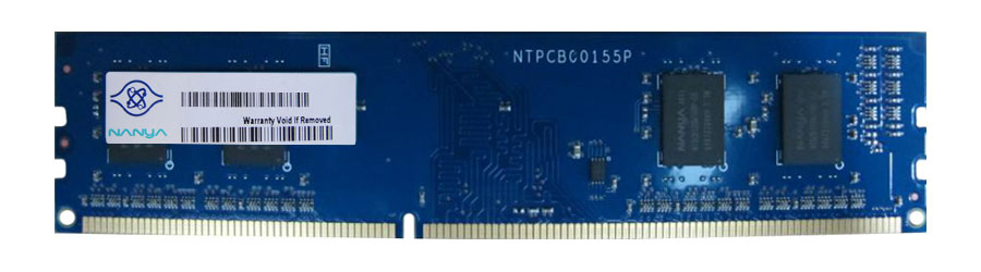 NT8GC64C8HB0NF-DI Nanya 8GB PC3-12800 DDR3-1600MHz non-ECC Unbuffered CL11 240-Pin DIMM 1.35V Low Voltage Dual Rank Memory Module