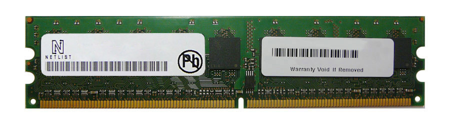 NHD1G7R2510FF-D32 NetList 8GB PC2-3200 DDR2-400MHz ECC Registered CL3 240-Pin DIMM Quad Rank Memory Module