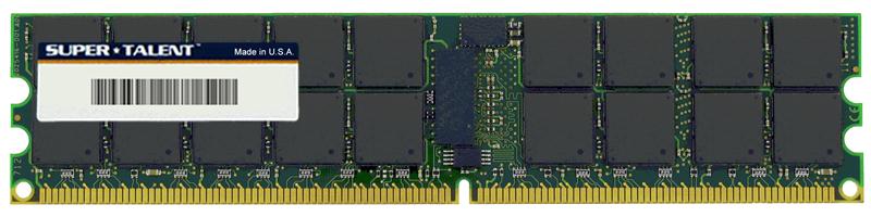 T800RA512 Super Talent 512MB PC2-6400 DDR2-800MHz ECC Registered CL6 240-Pin DIMM Single Rank Memory Module