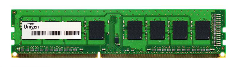 UG64U6400L8DU-AAA Unigen 512MB PC3-10600 DDR3-1333MHz non-ECC Unbuffered CL9 240-Pin DIMM Single Rank Memory Module