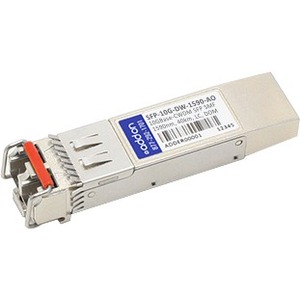 SFP-10G-DW-1590-AO AddOn 10Gbps 10GBase-CWDM Single-mode Fiber 40km 1590nm LC Connector SFP+ Transceiver Module for Arista Networks Compatible