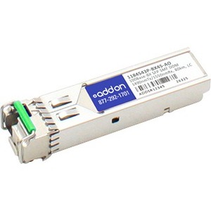 1184543P-BX45-AO AddOn 100Mbps 100Base-BX Single-mode Fiber 80km 1490nmTX/1550nmRX LC Connector SFP Transceiver Module for ADTRAN Compatible