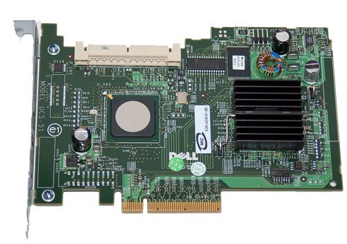 0UN939 Dell SAS 5/iR 4-Ports SAS 3Gbps PCI-Express x4 RAID 0/1 Controller Card for PowerEdge and PowerVault Server