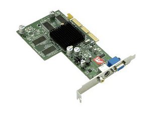 100-436006 ATI Radeon 9200 128MB DDR AGP 8x VGA/ S-Video Connectors Video Graphics Card