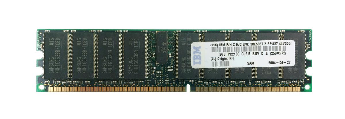 38L5087 IBM 2GB PC2100 DDR-266MHz Registered ECC CL2.5 184-Pin DIMM 2.5V Memory Module