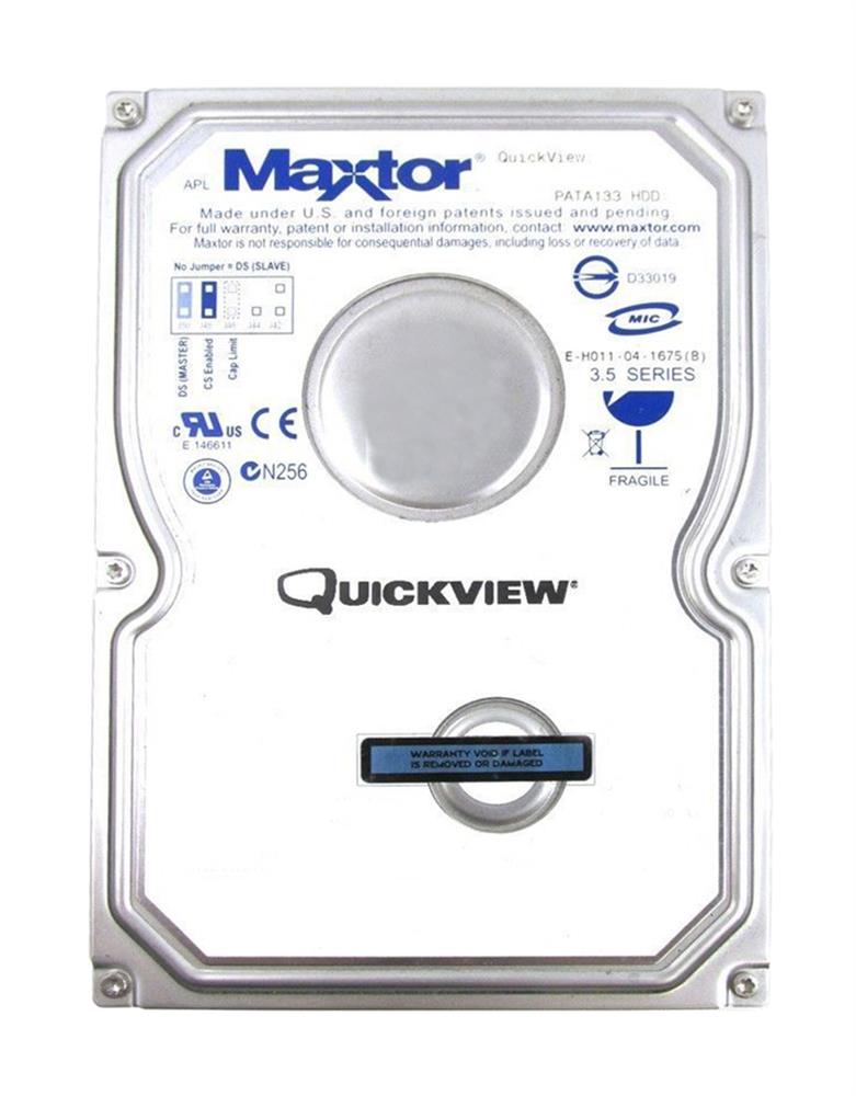 3H400R0 Maxtor QuickView 500 400GB 7200RPM ATA-133 16MB Cache 3.5-inch Internal Hard Drive