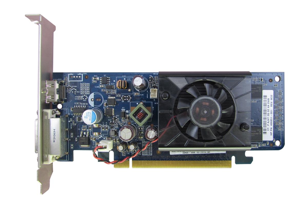 466851-001 HP Nvidia GeForce 9300GE 256MB GDDR2 PCI-Express 2.0 x16 DVI HDMI Video Graphics Card