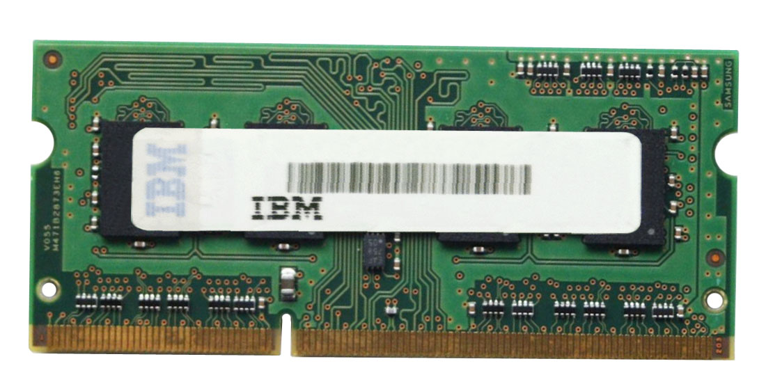 55Y3710 IBM 2GB PC3-10600 DDR3-1333MHz non-ECC Unbuffered CL9 204-Pin SoDimm Dual Rank Memory Module