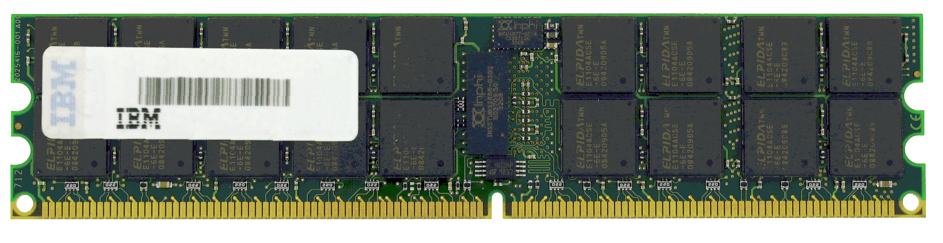 67Y2607 IBM 4GB PC3-10600 DDR3-1333MHz ECC Unbuffered CL9 240-Pin DIMM Dual Rank Memory Module