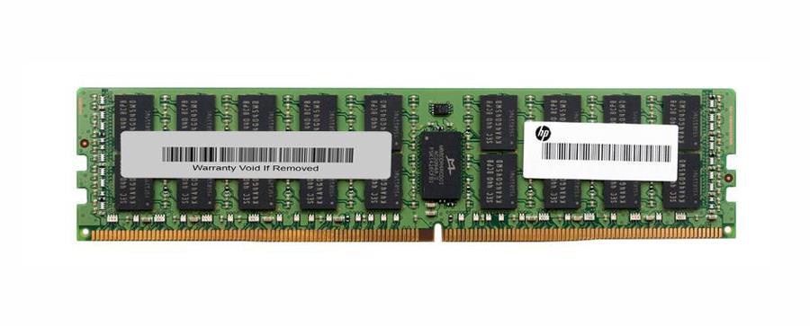 809082-191 HP 16GB PC4-19200 DDR4-2400MHz Registered ECC CL17 288-Pin DIMM 1.2V Single Rank Memory Module