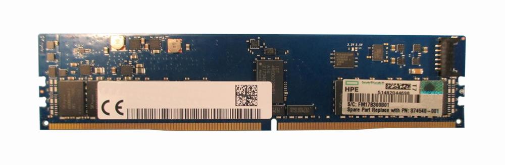874540-001 HPE 16GB PC4-21300 DDR4-2666MHz Registered ECC CL19 288-Pin NVDIMM 1.2V Single Rank Memory Module