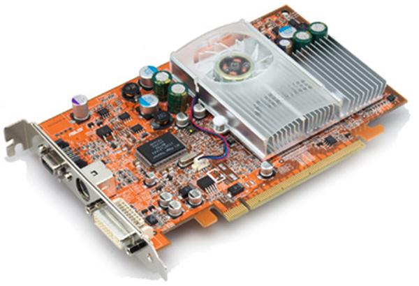 90-C1VCM0-GUAY ASUS Extreme AX600XT/HTVD/128M ATI Radeon X600 XT 128MB DDR 128-Bit DVI-I PCI-Expressx16 Video Graphics Card