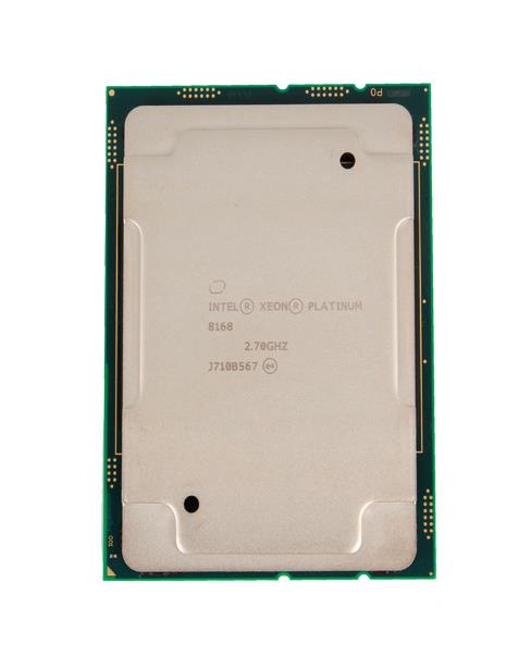 CD8067303327701 Intel Xeon Platinum 8168 24-Core 2.70GHz 10.40GT/s UPI 33MB L3 Cache Socket LGA3647 Processor