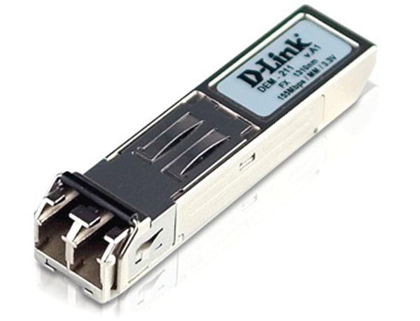DEM-211 D-Link 100Mbps 100Base-FX Multi-mode Fiber 2km 1310nm Duplex LC Connector SFP Transceiver Module