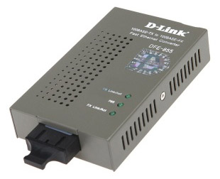DFE-855 D-Link 100Base-TX to 100Base-FX Fast Ethernet Media Converter (Refurbished)