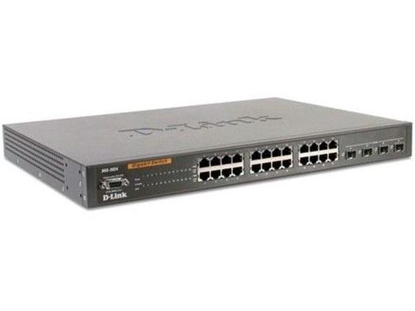 DGS-3024 D-Link 24-Ports 10/100/1000 Switch + 4 Combo Sfp Ports (Refurbished)