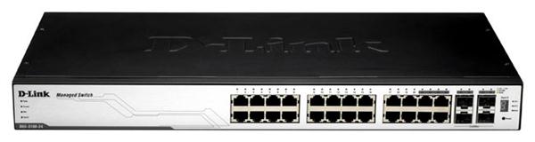 DGS-3100-24 D-Link 24-Ports 10/100/1000Base-T Layer 2 Stackable Managed Switch (Refurbished)