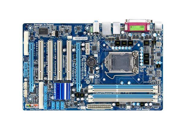 GA-P55-US3L Gigabyte Socket LGA 1156 Intel H55 Express Chipset Core i7 / i5 / i3 Processors Support DDR3 4x DIMM 6x SATA 3.0Gb/s ATX Motherboard (Refurbished)
