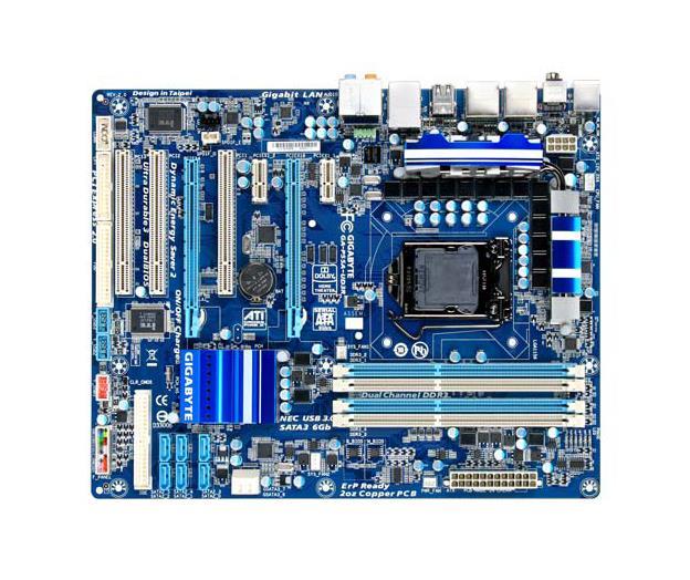 GA-P55A-UD3R Gigabyte Socket LGA 1156 Intel P55 Express Chipset Core i7 / i5 / i3 Processors Support DDR3 4x DIMM 6x SATA 3.0Gb/s ATX Motherboard (Refurbished)
