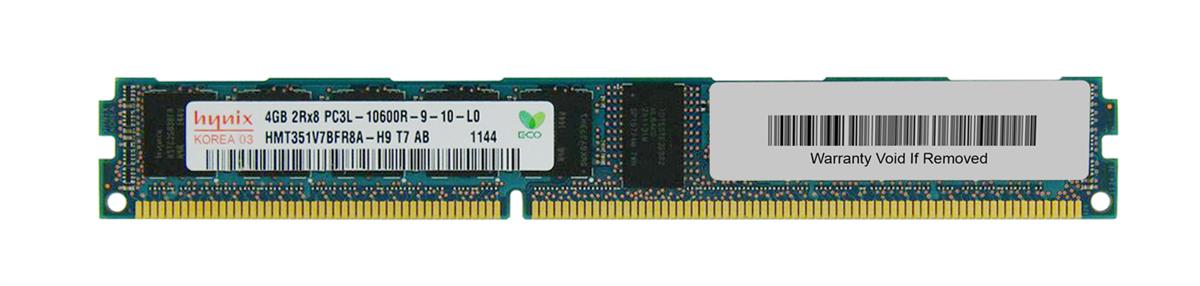 HMT351V7BFR8A-H9 Hynix 4GB PC3-10600 DDR3-1333MHz ECC Registered CL9 240-Pin DIMM 1.35V Low Voltage Very Low Profile (VLP) Dual Rank Memory Module