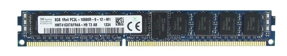 HMT41GV7AFR4A-H9 Hynix 8GB PC3-10600 DDR3-1333MHz ECC Registered CL9 240-Pin DIMM 1.35V Low Voltage Very Low Profile (VLP) Single Rank Memory Module