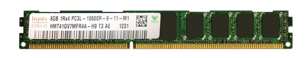 HMT41GV7MFR4A-H9 Hynix 8GB PC3-10600 DDR3-1333MHz ECC Registered CL9 240-Pin DIMM 1.35V Low Voltage Very Low Profile (VLP) Single Rank Memory Module