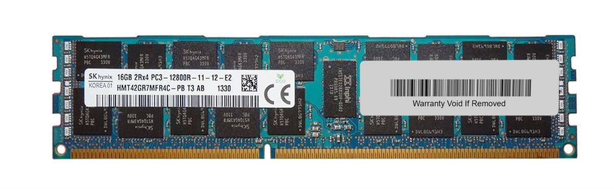 HMT42GR7MFR4A-PBT3 Hynix 16GB PC3-12800 DDR3-1600MHz ECC Registered CL11 240-Pin DIMM 1.35V Low Voltage Dual Rank Memory Module