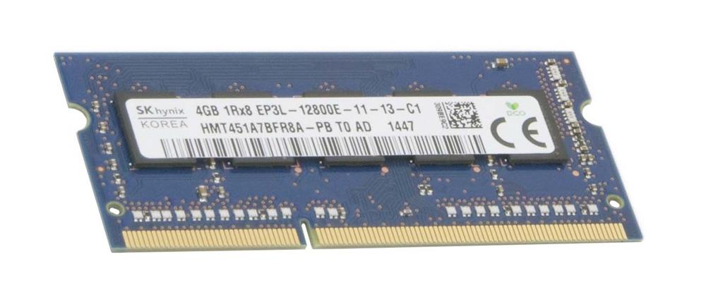 HMT451A7BFR8A-PB Hynix 4GB PC3-12800 DDR3-1600MHz ECC Unbuffered CL11 204-Pin SoDimm 1.35V Low Voltage Dual Rank Memory Module