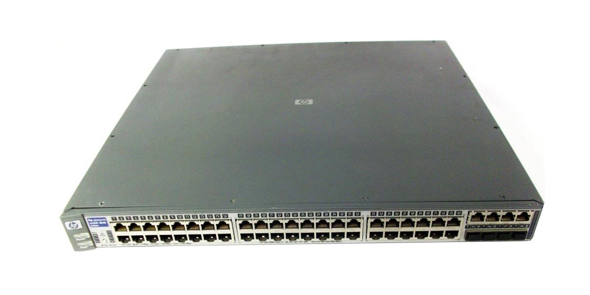 J4904AZ HP ProCurve Switch 2848 48-Ports SFP EN Fast EN Managed Stackable GigaBit Ethernet Switch 4 x GigaBit Ports SFP and 44 x 10/100Base-T Ports SFP (Refurbished)