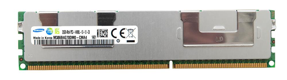 M386B4G70DM0-CMA4 Samsung 32GB PC3-14900 DDR3-1866MHz ECC Registered CL13 240-Pin Load Reduced DIMM Quad Rank Memory Module