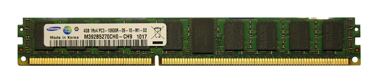 M392B5270CH0-CH9 Samsung 4GB PC3-10600 DDR3-1333MHz ECC Registered CL9 240-Pin DIMM Very Low Profile (VLP) Single Rank Memory Module