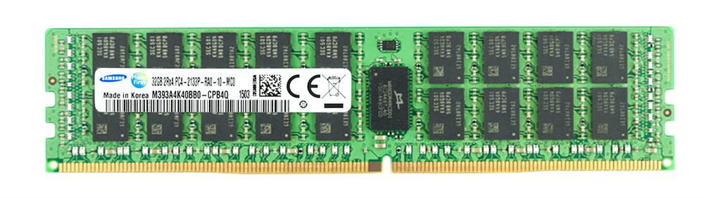 M393A4K40BB0-CPB4Q Samsung 32GB PC4-17000 DDR4-2133MHz Registered ECC CL15 288-Pin DIMM 1.2V Dual Rank Memory Module