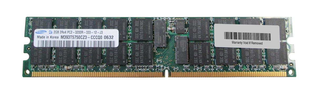 M393T5750CZ3-CCCQ0 Samsung 2GB PC2-3200 DDR2-400MHz ECC Registered CL3 240-Pin DIMM Dual Rank Memory Module