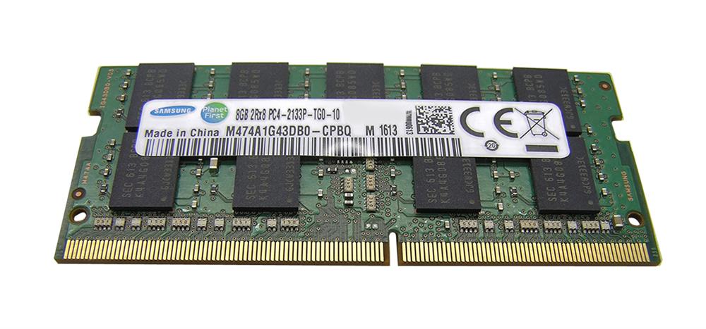 M474A1G43DB0-CPB Samsung 8GB PC4-17000 DDR4-2133MHz ECC Unbuffered CL15 260-Pin SoDimm 1.2V Dual Rank Memory Module