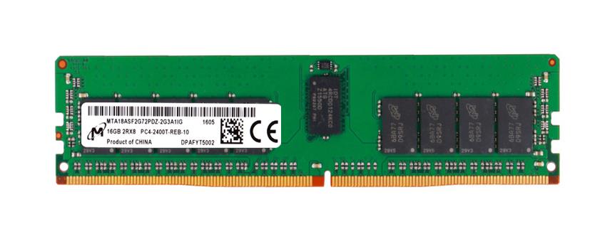 MTA18ASF2G72PDZ-2G3A1 Micron 16GB PC4-19200 DDR4-2400MHz Registered ECC CL17 288-Pin DIMM 1.2V Dual Rank Memory Module