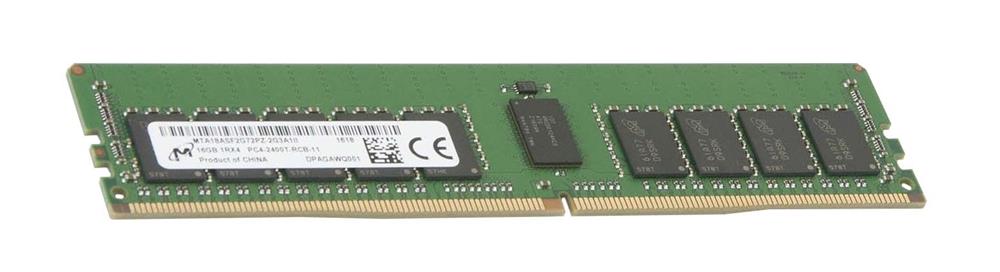 MTA18ASF2G72PZ-2G3A1 Micron 16GB PC4-19200 DDR4-2400MHz Registered ECC CL17 288-Pin DIMM 1.2V Single Rank Memory Module