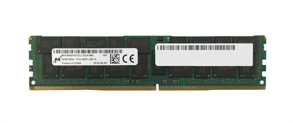 MTA36ASF4G72LZ-2G3 Micron 32GB PC4-19200 DDR4-2400MHz Registered ECC CL17 288-Pin Load Reduced DIMM 1.2V Dual Rank Memory Module