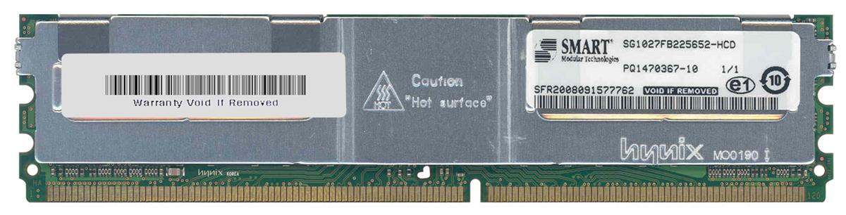 SG1027FB225652-HCD Smart Modular 8GB PC2-5300 DDR2-667MHz ECC Fully Buffered CL5 240-Pin DIMM Quad Rank Memory Module